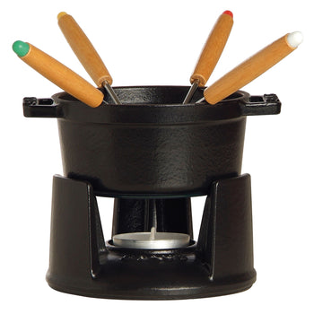 STAUB | SPECIALITIES - Mini zestaw do fondue - Ø 100 mm - czarny - Prime Gastro