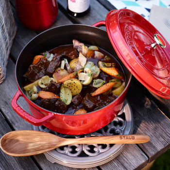 STAUB | SERVING - podkładka pod garnek Lilia - 230mm - Żeliwo - Grafitowy szary - Prime Gastro