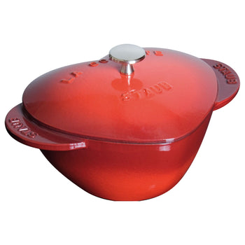 STAUB | LA COCOTTE - Cocotte - Kształt serca - 200 mm - Żeliwo - Wiśniowa czerwień - Prime Gastro