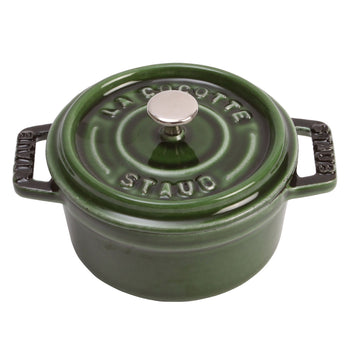 STAUB | LA COCOTTE - Mini Cocotte - Ø 100mm - Żeliwo - Bazyliowa zieleń - Prime Gastro