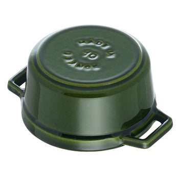 STAUB | LA COCOTTE - Mini Cocotte - Ø 100mm - Żeliwo - Bazyliowa zieleń - Prime Gastro