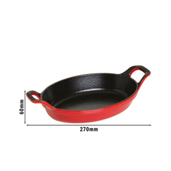 STAUB | SPECIALITIES - Forma do zapiekania - 210mm - żeliwna - Wiśniowa czerwień