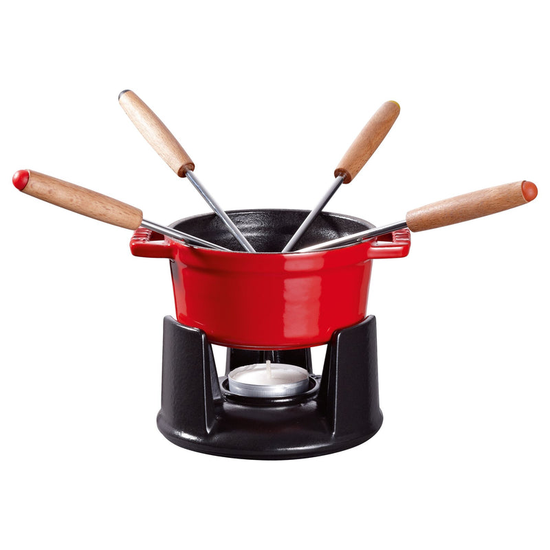 STAUB | SPECIALITIES - Mini zestaw do fondue - Ø 100 mm - wiśniowo - czerwony