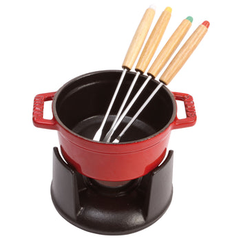 STAUB | SPECIALITIES - Mini zestaw do fondue - Ø 100 mm - wiśniowo-czerwony - Prime Gastro