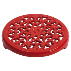 STAUB | SERVING - podkładka pod garnek Lilia - 230mm - Żeliwo - Wiśniowa czerwień