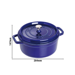STAUB | LA COCOTTE - Cocotte - Ø 220 mm - Żeliwo - Ciemnoniebieski