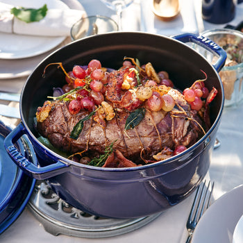 STAUB | LA COCOTTE - Cocotte - Ø 280 mm - Żeliwo - Ciemnoniebieski - Prime Gastro