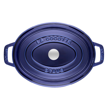 STAUB | LA COCOTTE - Cocotte - owalna - 310mm - Żeliwo - ciemnoniebieska - Prime Gastro