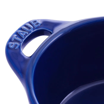STAUB | CERAMIQUE - Mini Cocotte- Ø 100 mm - okrągła - ceramiczna - ciemnoniebieska - Prime Gastro