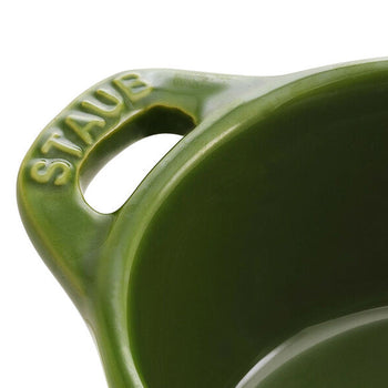 STAUB | CERAMIQUE - Mini Cocotte- Ø 100mm - okrągła - ceramiczna - bazyliowa zieleń - Prime Gastro