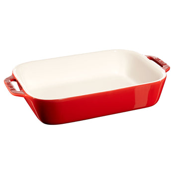 STAUB | CERAMIQUE - Naczynie do zapiekania - 270x200mm - Ceramika - Wiśniowy czerwony kolor - Prime Gastro