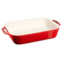 STAUB | CERAMIQUE - Naczynie do zapiekania - 270x200mm - Ceramika - Wiśniowy czerwony kolor