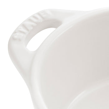 STAUB | CERAMIQUE - Mini Cocotte - Ø 100mm - okrągła - ceramiczna - czysta biel - Prime Gastro