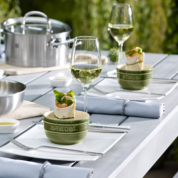 STAUB | CERAMIQUE - Zestaw foremek - 2-częściowy - Ceramiczny - Bazyliowa zieleń - Prime Gastro