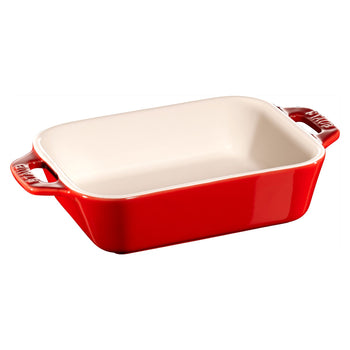 STAUB | CERAMIQUE - Naczynie do zapiekania - 140x110mm - Ceramika - Wiśniowa czerwień - Prime Gastro