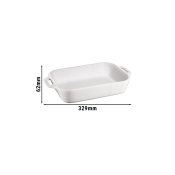 STAUB | CERAMIQUE - Naczynie do zapiekania - 270x200mm - Ceramika - Czysta biała - Prime Gastro