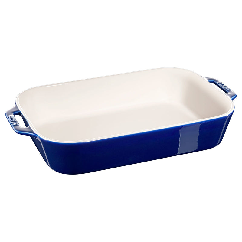 STAUB | CERAMIQUE - Naczynie do zapiekania - 340x240mm - Ceramika - Ciemnoniebieski kolor
