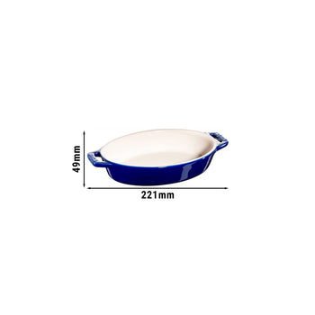 STAUB | CERAMIQUE - Naczynie do zapiekania - 170mm - Ceramika - Granatowy - Prime Gastro