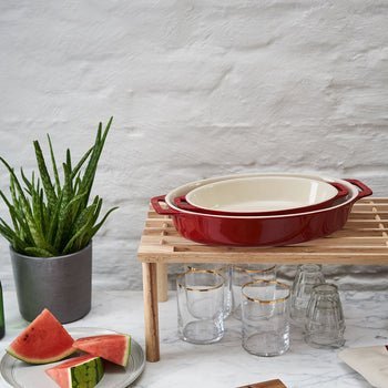 STAUB | CERAMIQUE - Naczynie do zapiekania - 230mm - ceramika - wiśniowa czerwień - Prime Gastro