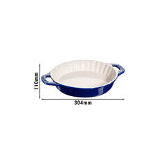 STAUB | CERAMIQUE - Forma do ciasta - Ø 240mm - Ceramiczna - Ciemnoniebieska