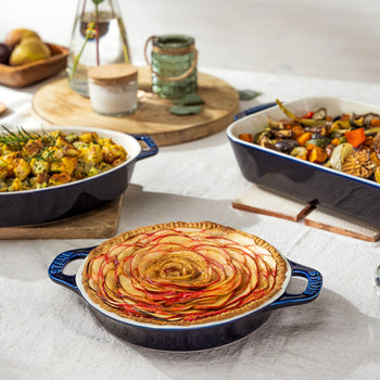 STAUB | CERAMIQUE - Forma do ciasta - Ø 240mm - Ceramiczna - Ciemnoniebieska - Prime Gastro