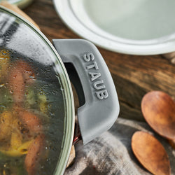 STAUB | SPECIALITIES - Wok ze szklaną pokrywą - Ø 300mm - Żeliwo - Grenadynowa czerwień