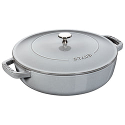 STAUB | BRAISERS - Brytfanna z Chistera Drop - Structure - 280mm - Żeliwna - Grafitowa szara