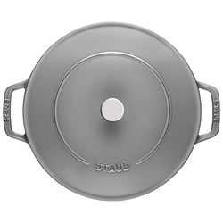 STAUB | BRAISERS - Brytfanna z Chistera Drop - Structure - 240mm - Żeliwna - Grafitowa szara