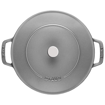 STAUB | BRAISERS - Brytfanna z Chistera Drop-Structure - 240mm - Żeliwna - Grafitowa szara - Prime Gastro