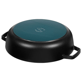 STAUB | BRAISERS - Brytfanna z Chistera Drop-Structure - 280mm - Żeliwna - Czarna - Prime Gastro