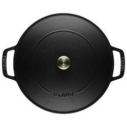 STAUB | BRAISERS - Brytfanna z Chistera Drop - Structure - 240mm - Żeliwna - Czarna