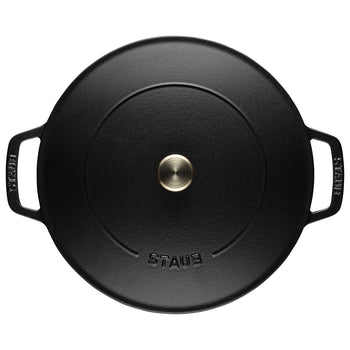 STAUB | BRAISERS - Brytfanna z Chistera Drop-Structure - 240mm - Żeliwna - Czarna - Prime Gastro