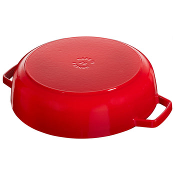 STAUB | BRAISERS - Brytfanna z Chistera Drop-Structure - 280mm - Żeliwna - Wiśniowo-czerwona - Prime Gastro