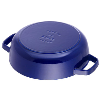 STAUB | BRAISERS - Brytfanna z Chistera Drop-Structure - 280mm - Żeliwna - Ciemnoniebieska - Prime Gastro