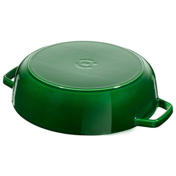 STAUB | BRAISERS - Brytfanna z Chistera Drop-Structure - 240mm - Żeliwna - Bazyliowa zieleń - Prime Gastro