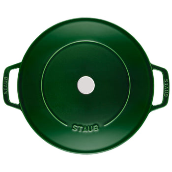 STAUB | BRAISERS - Brytfanna z Chistera Drop-Structure - 240mm - Żeliwna - Bazyliowa zieleń - Prime Gastro
