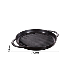STAUB | PATELNIE GRILLOWE - Pure Grill - Ø 300 mm - Żeliwo - Czarny
