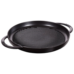 STAUB | PATELNIE GRILLOWE - Pure Grill - Ø 300 mm - Żeliwo - Czarny