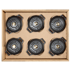 STAUB | LA COCOTTE - Zestaw Cocotte - 6 - częściowy - Żeliwo - Czarny