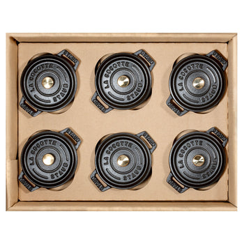 STAUB | LA COCOTTE - Zestaw Cocotte - 6-częściowy - Żeliwo - Czarny - Prime Gastro