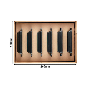 STAUB | SPECIALITIES - Zestaw foremek do piekarnika - 6 szt. - kwadratowe - czarne - Prime Gastro