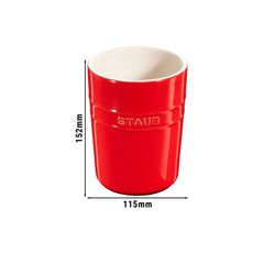 STAUB | CERAMIQUE - Uchwyt na przybory kuchenne - Ø 110mm - Ceramika - Wiśniowy czerwony