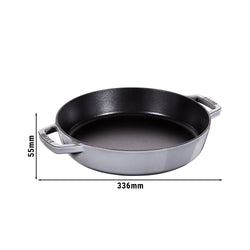 STAUB | PATELNIA - Patelnia do smażenia - Ø 260mm - Żeliwo - Grafitowy szary - Prime Gastro