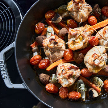 STAUB | PATELNIA - Patelnia do smażenia - Ø 260mm - Żeliwo - Grafitowy szary - Prime Gastro