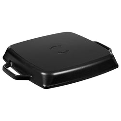 STAUB | PATELNIE GRILLOWE - Patelnia grillowa - 230x230mm - Żeliwo - Czarny