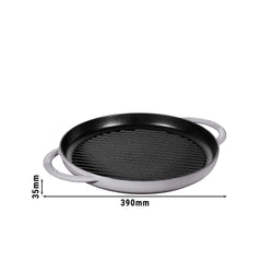 STAUB | PATELNIE GRILLOWE - Pure Grill - Ø 300 mm - Żeliwo - Grafitowy szary