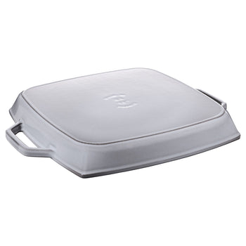 STAUB | PATELNIE GRILLOWE - Patelnia grillowa - 330x330mm - Żeliwo - Grafitowy szary - Prime Gastro