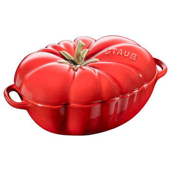 STAUB | CERAMIQUE - Cocotte - Kształt pomidora - Ø 160 mm - Ceramika - Kolor wiśniowo-czerwony - Prime Gastro