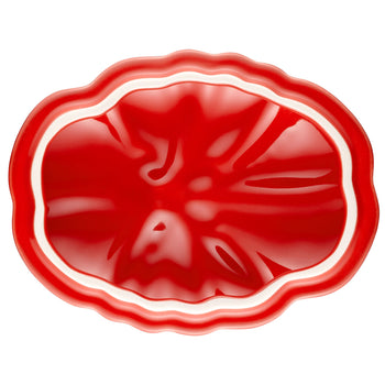 STAUB | CERAMIQUE - Cocotte - Kształt pomidora - Ø 160 mm - Ceramika - Kolor wiśniowo-czerwony - Prime Gastro