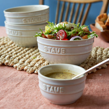 STAUB | CERAMIQUE - Zestaw foremek - 2 sztuki - ceramika - kość słoniowa biała - Prime Gastro